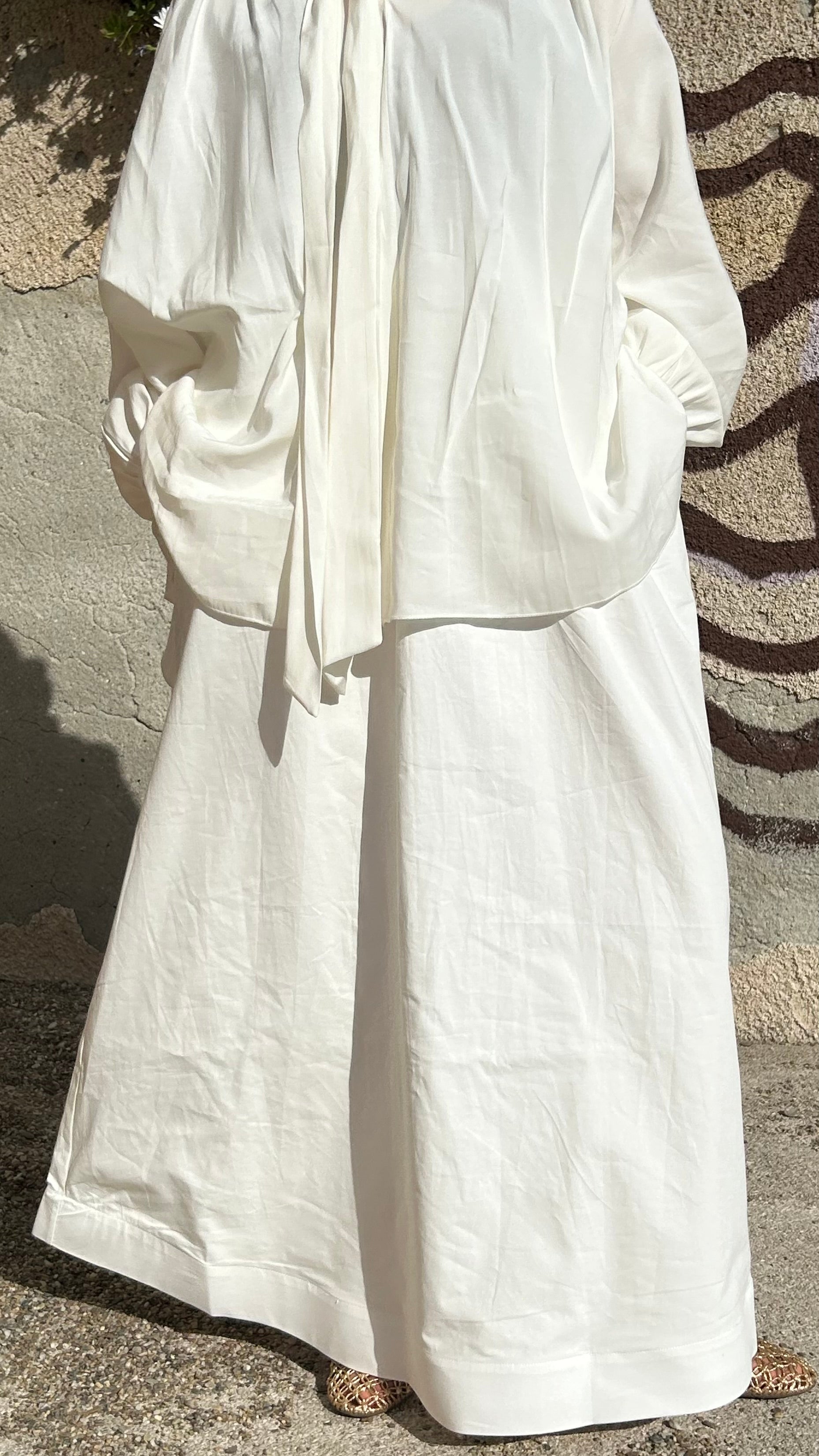LA JUPE COTON BLANCHE